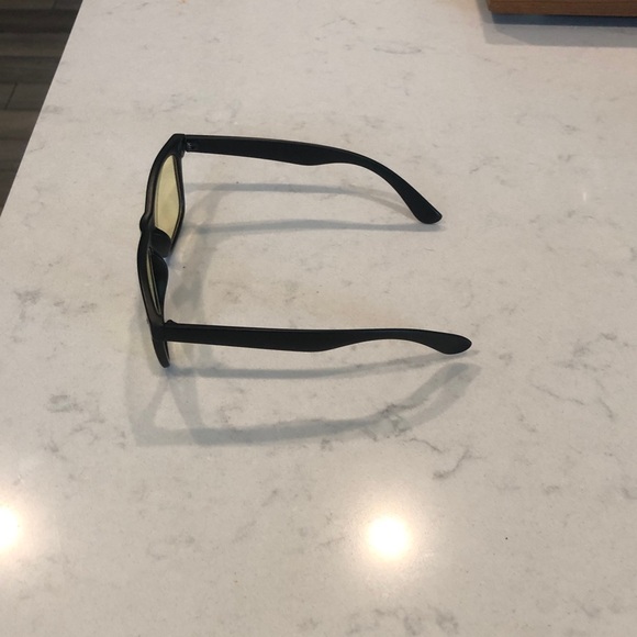 Black Sunglasses with Yellow Lenses - Picture 3 of 4